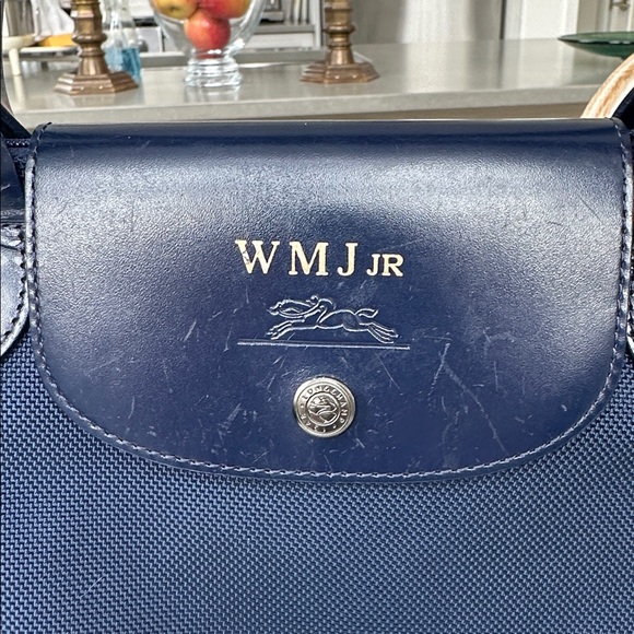 Longchamp Déposé Blue Nylon Oversized Tote - Picture 2 of 13